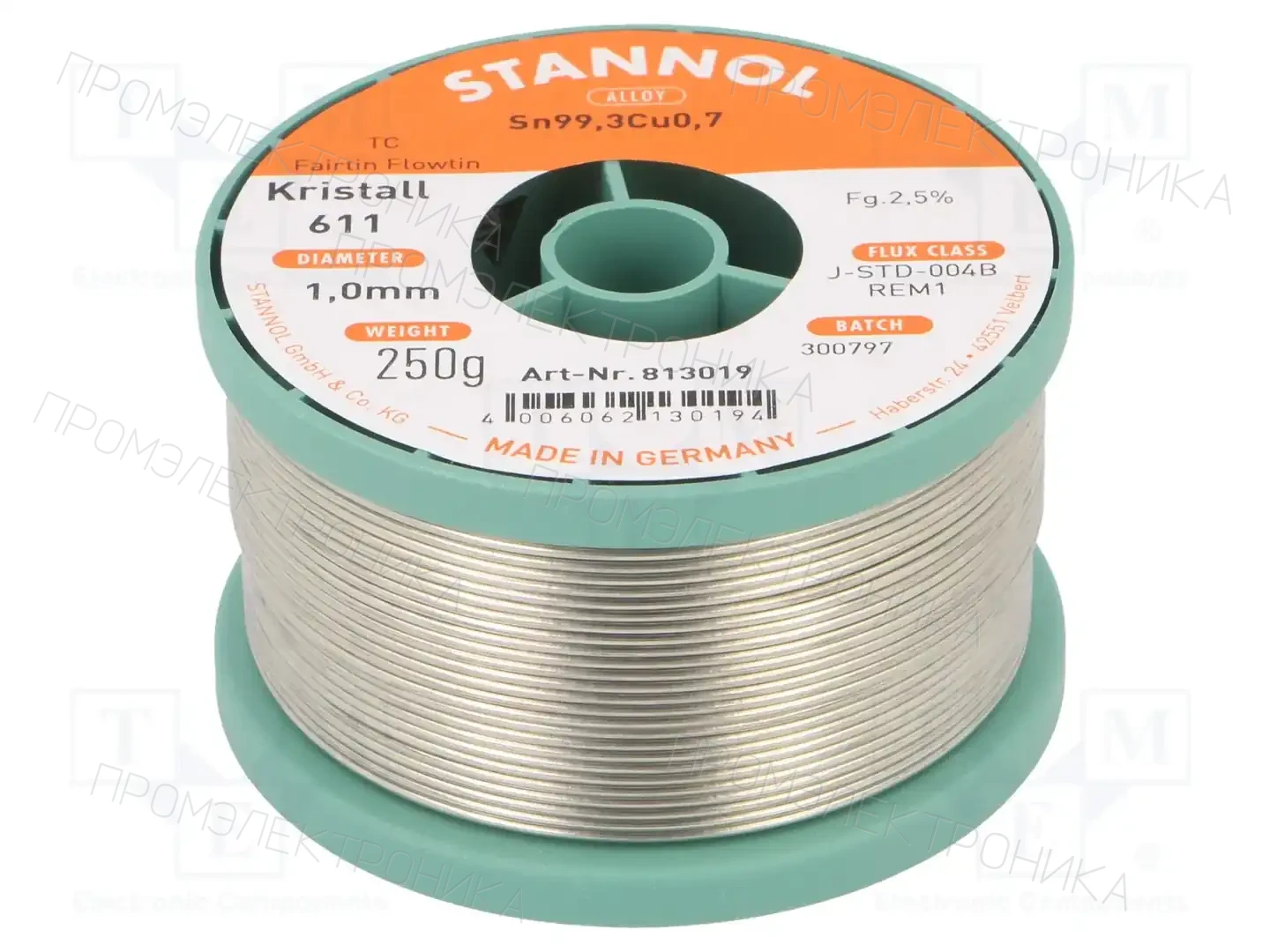 STANNOL 813019 — Паяльные провода бессвинцовые