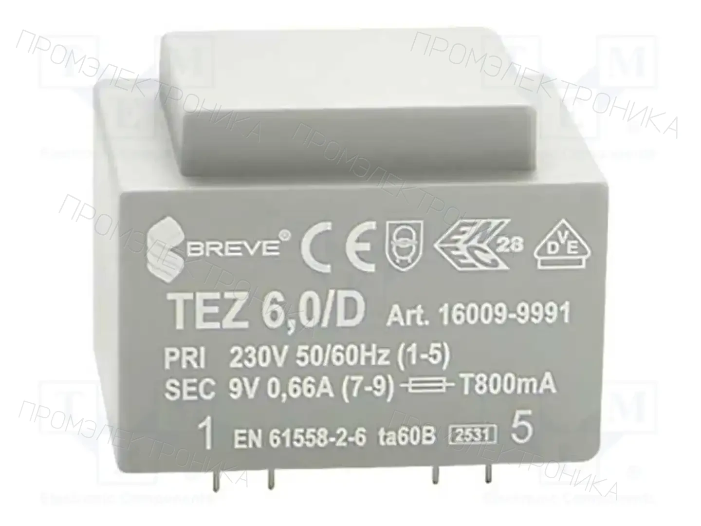 BREVE TUFVASSONS 16009-9991 — Трансформаторы PCB