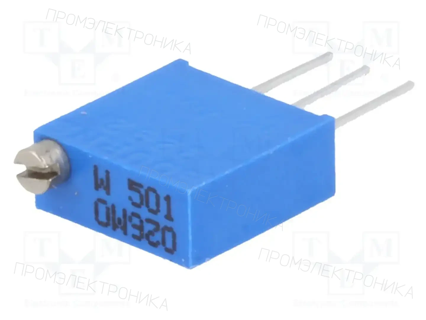 BOURNS 3292W-1-501LF — Потенциометры THT многооборотные 3/8 дм