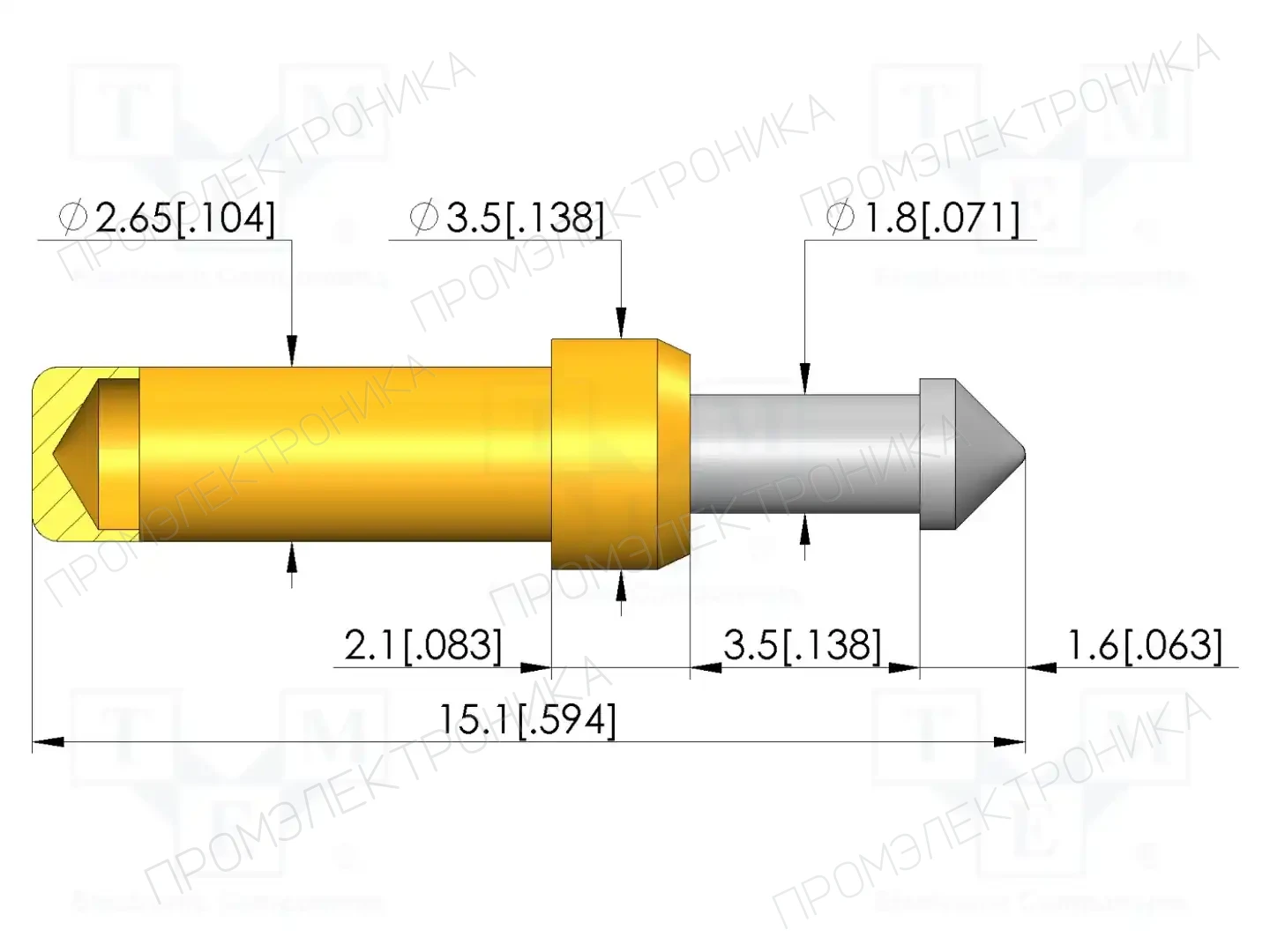 INGUN GKS-913 308 230 R 0802 S — Измерительные щупы