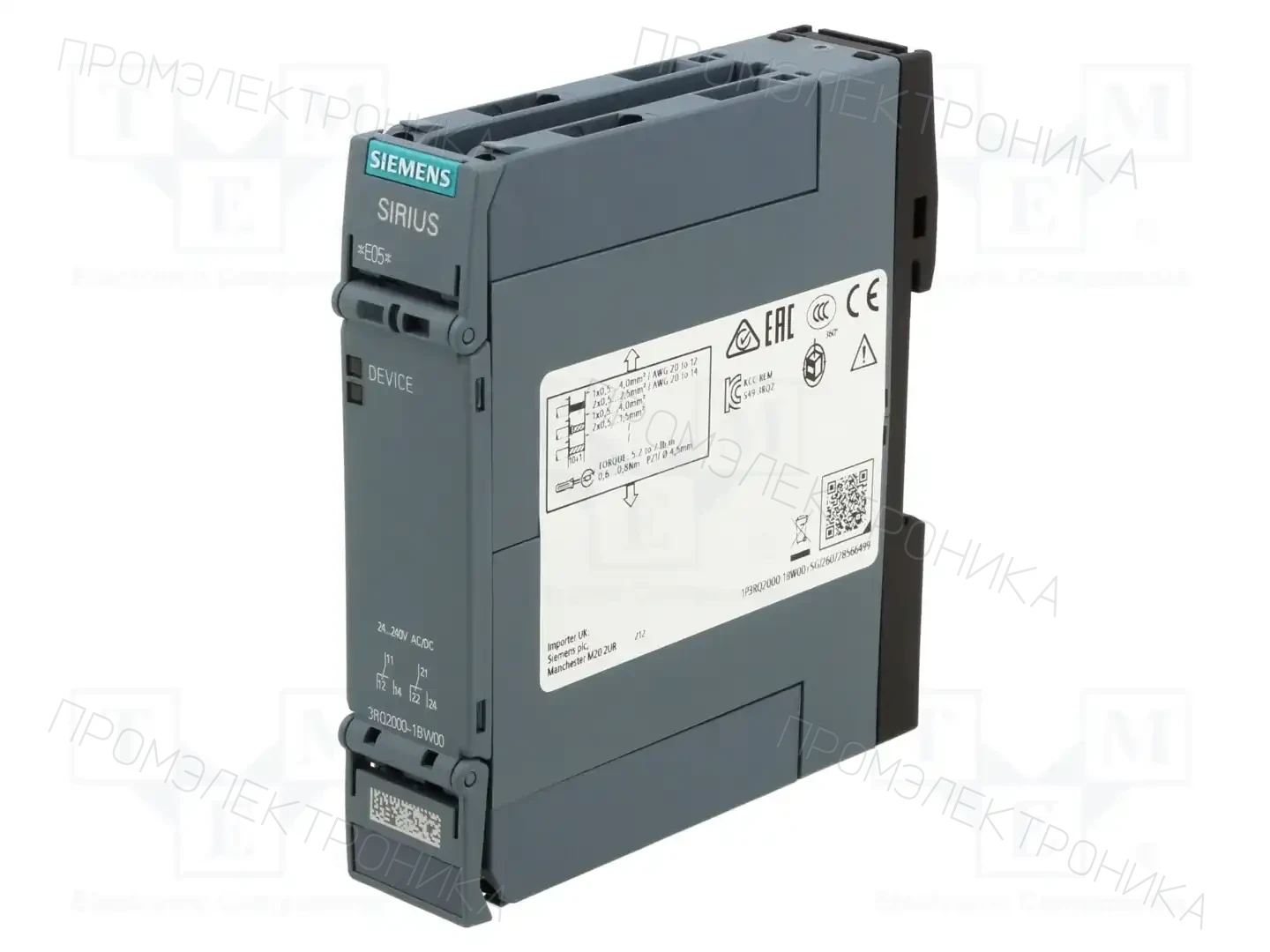 SIEMENS 3RQ2000-1BW00 — Монтажные реле