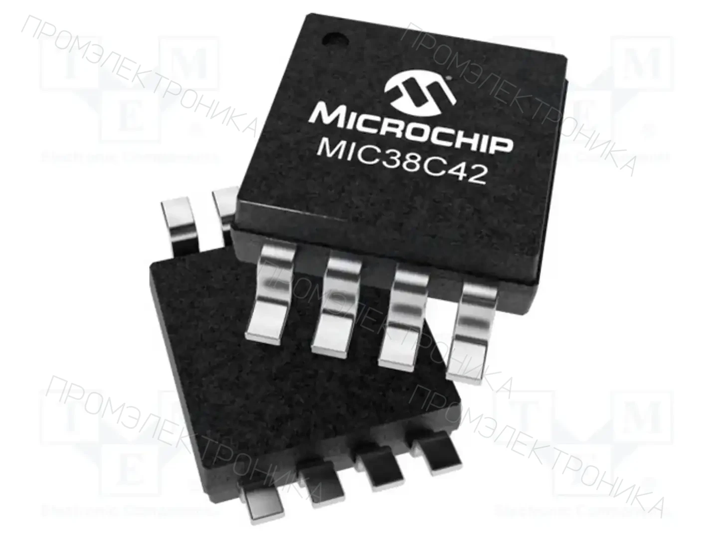 Microchip Technology MIC38C42AYMM-TR — Регуляторы напряжения - микросхемы ШИМ