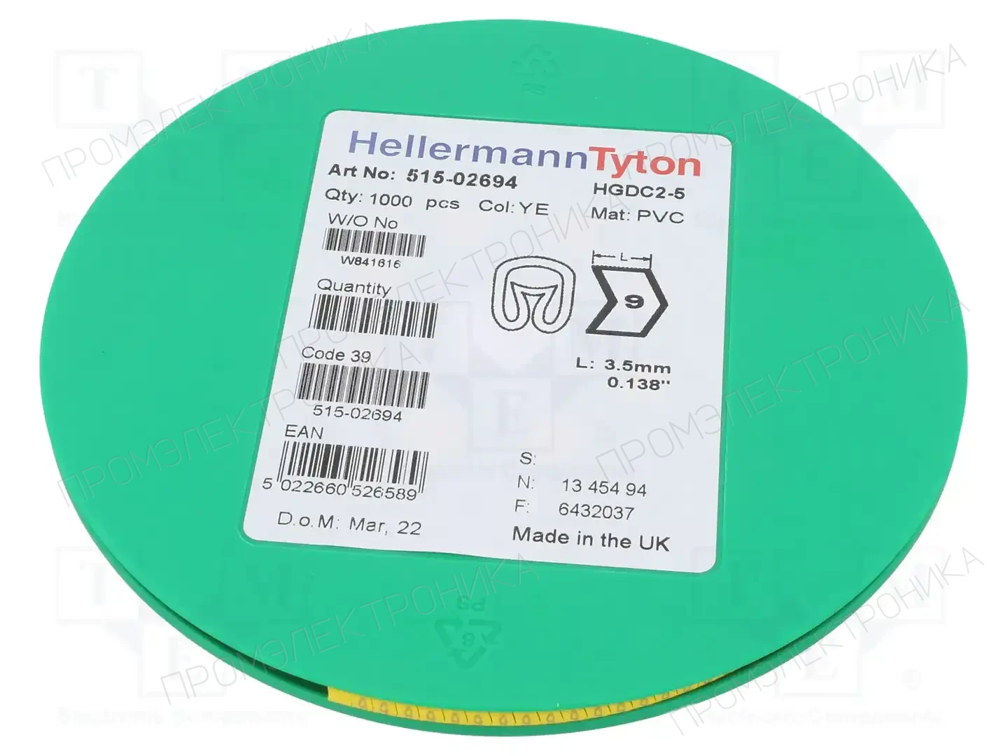 HELLERMANNTYTON 515-02694 — Маркеры проводов