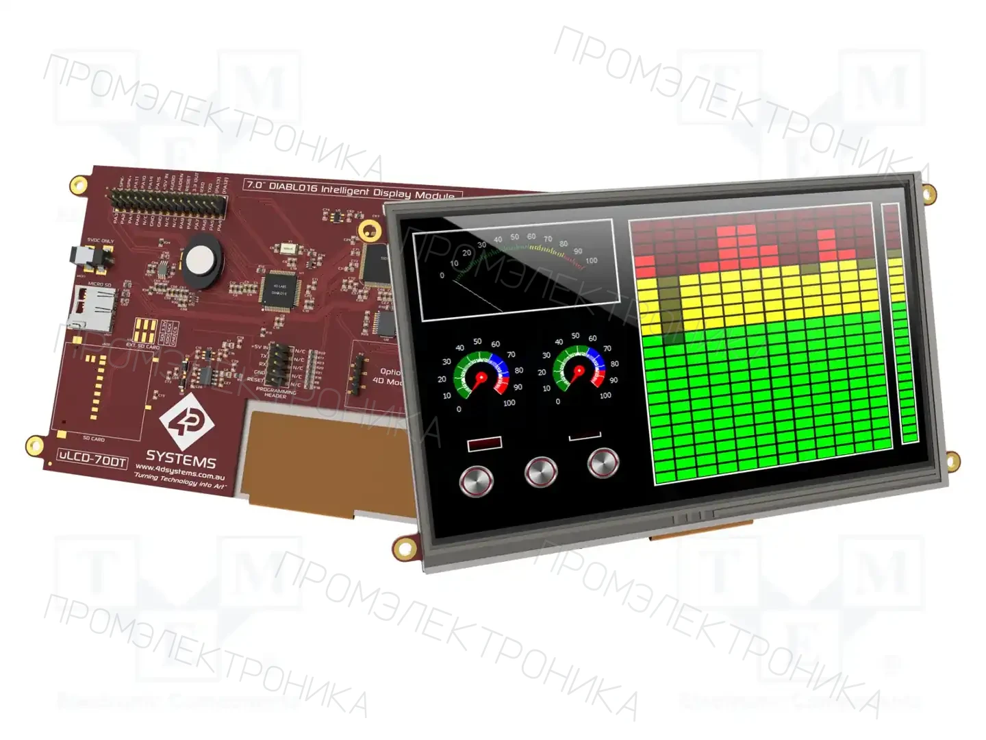 4D Systems ULCD-70DT — Интеллигентные дисплеи