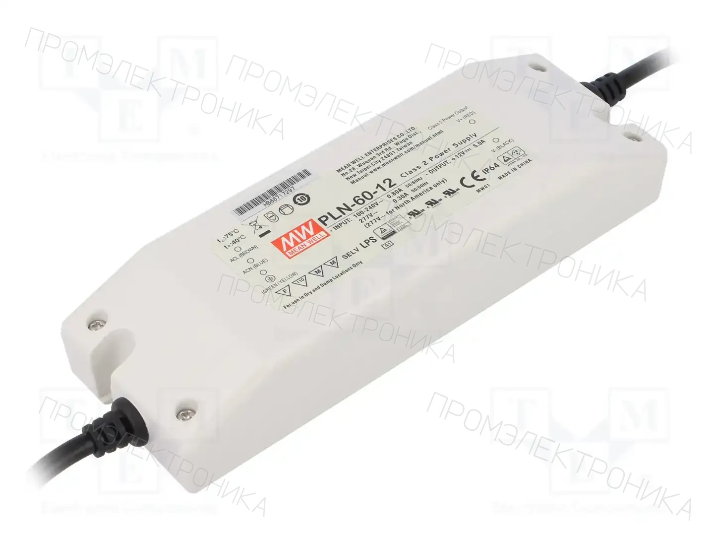 MEAN WELL PLN-60-12 — Блоки питания для LED