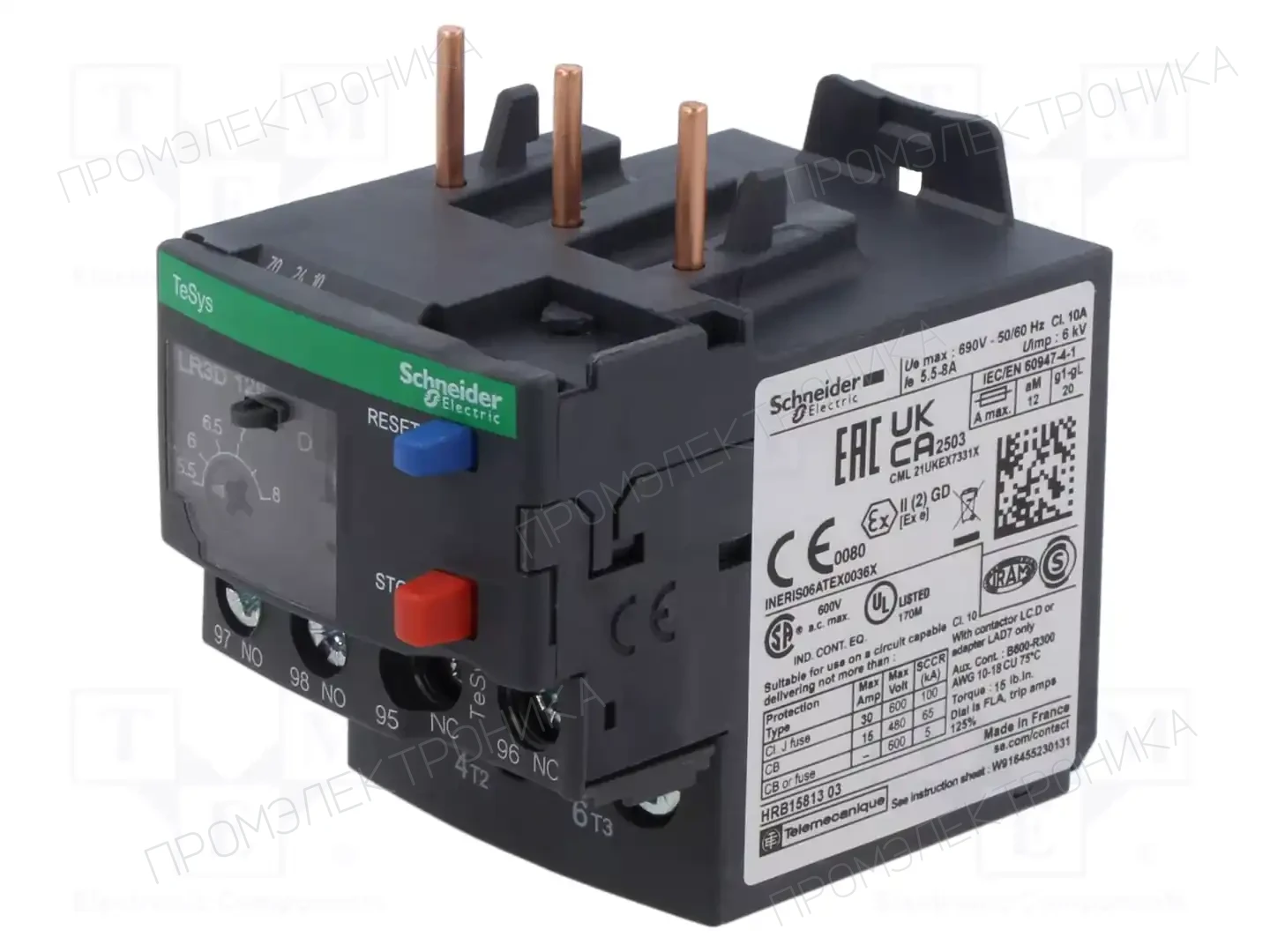 SCHNEIDER ELECTRIC LR3D126 — Контакторы - дополнительное оборудование