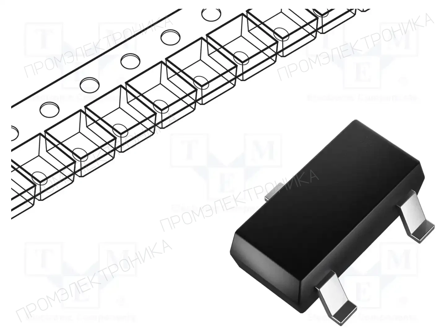 onsemi SMMBT2907ALT1G — Транзисторы PNP SMD