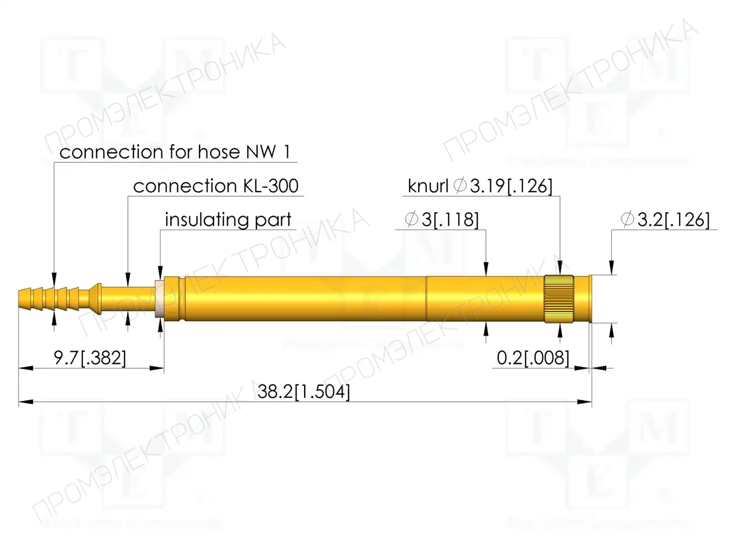 INGUN KS-350M-6-B — Гнёзда для измерительных щупов