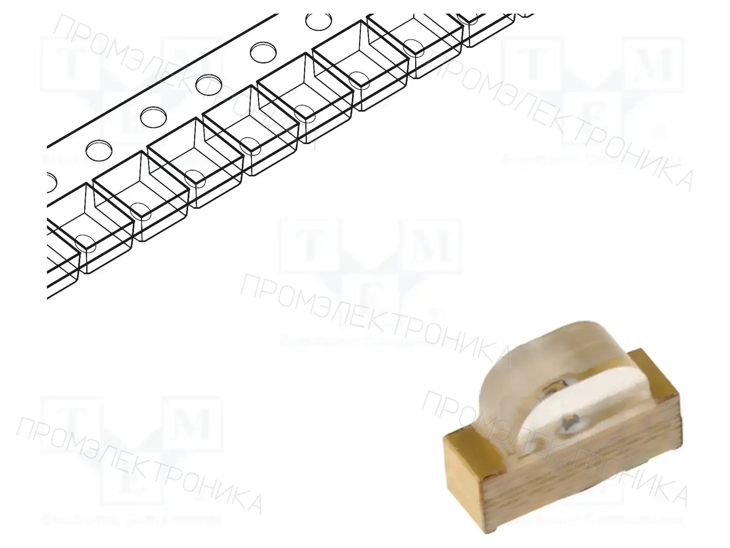 KINGBRIGHT ELECTRONIC KPA-3010SECK — Светодиоды SMD цветные