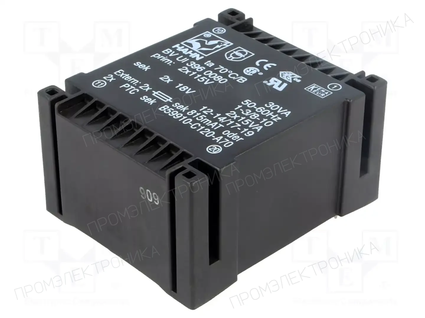 HAHN BV UI 396 0080 — Трансформаторы PCB