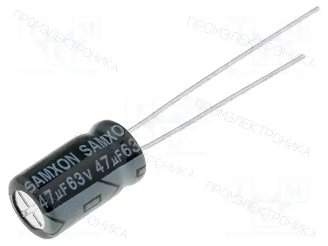 SAMXON KM 47U/63V — Конденсаторы электролитические THT