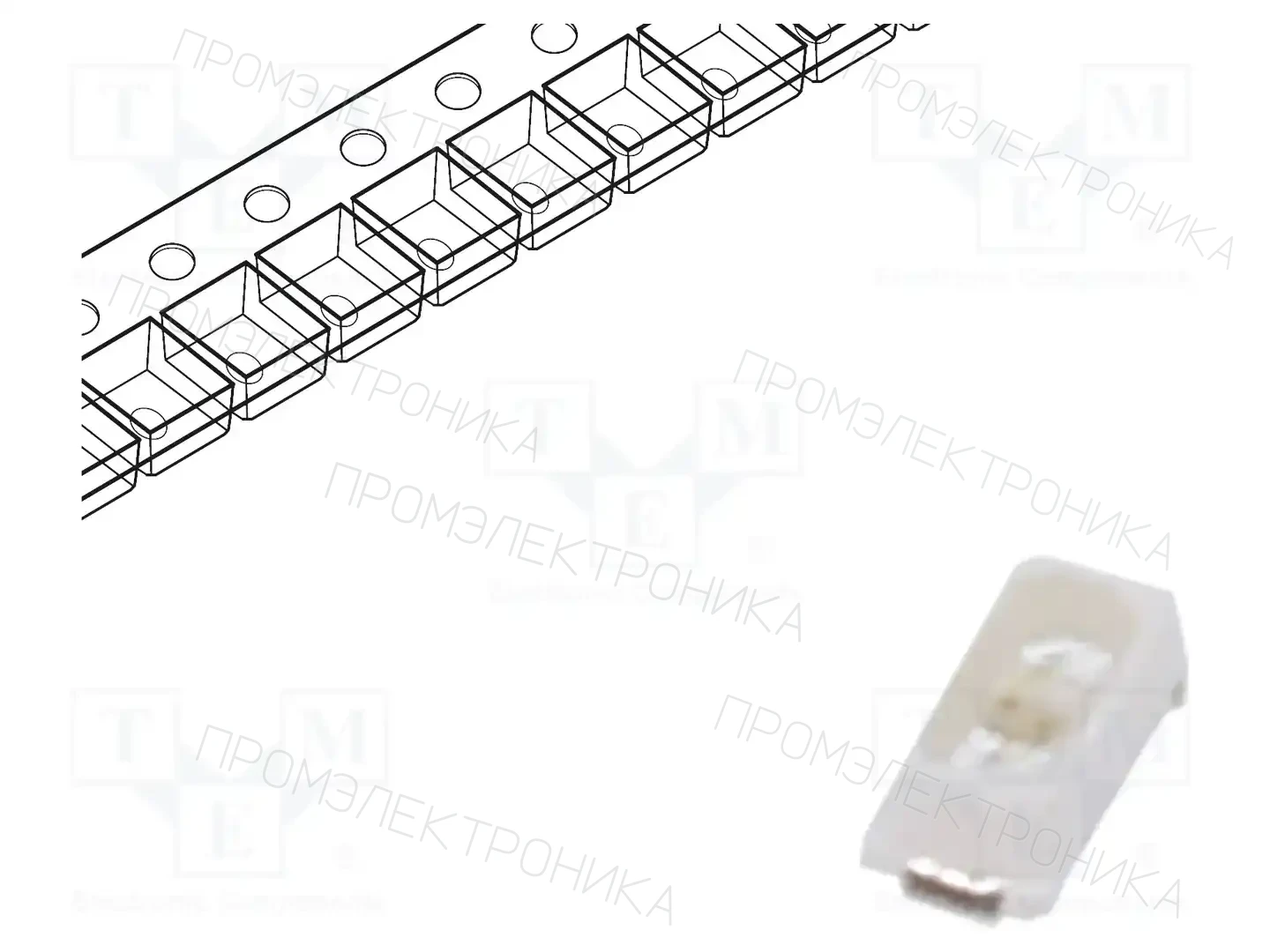 LUCKYLIGHT R1608BC-B4-1B — Светодиоды SMD цветные