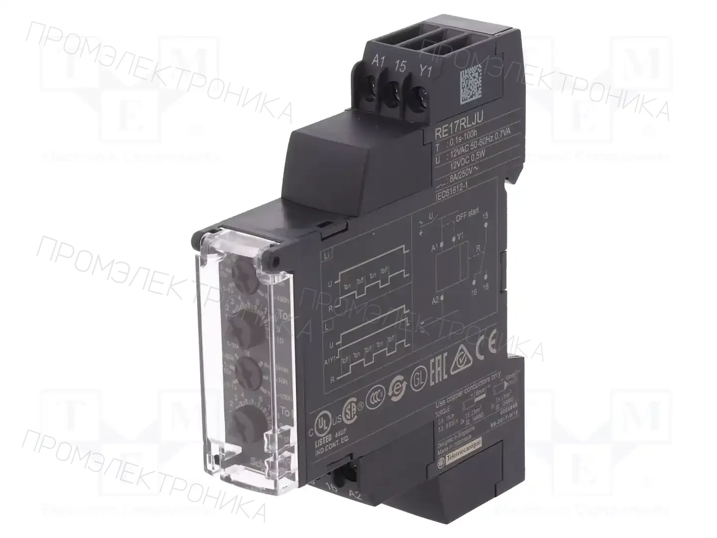 SCHNEIDER ELECTRIC RE17RLJU — Временные аналоговые реле