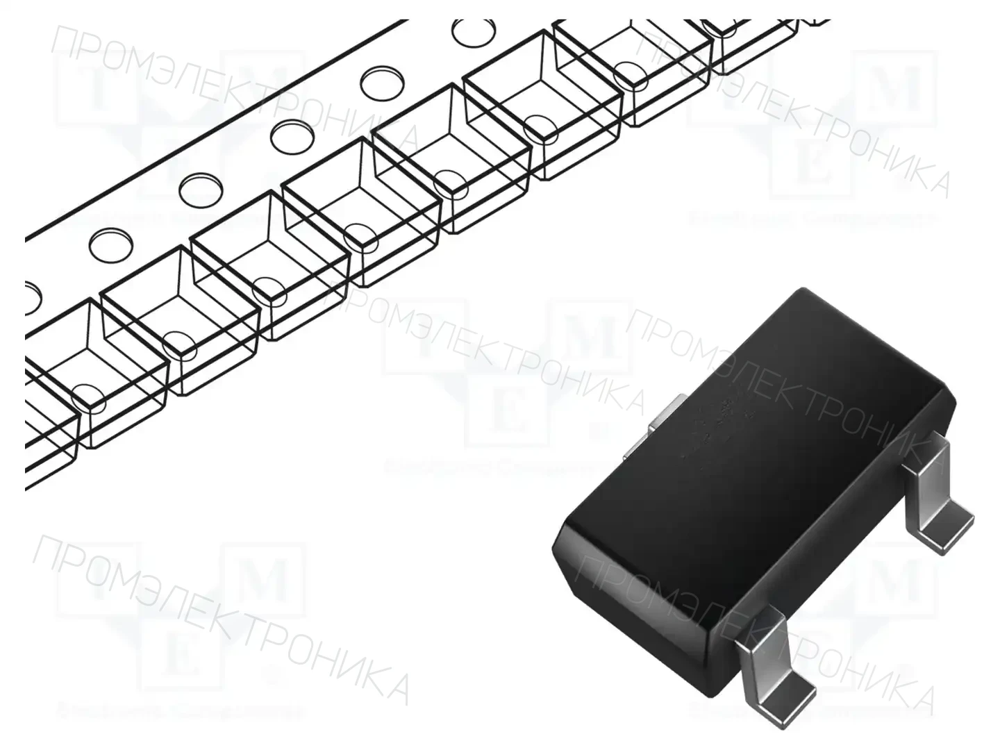 onsemi MUN2113T1G — Транзисторы PNP SMD