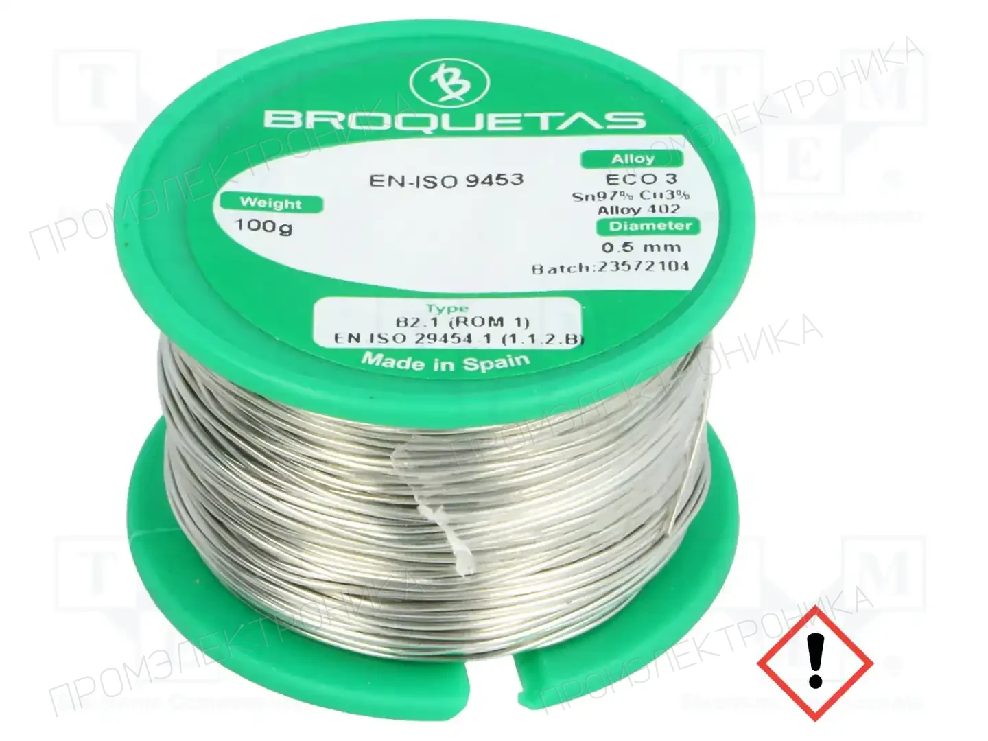BROQUETAS ECO3 B2.1 0,5MM 100GR — Паяльные провода бессвинцовые