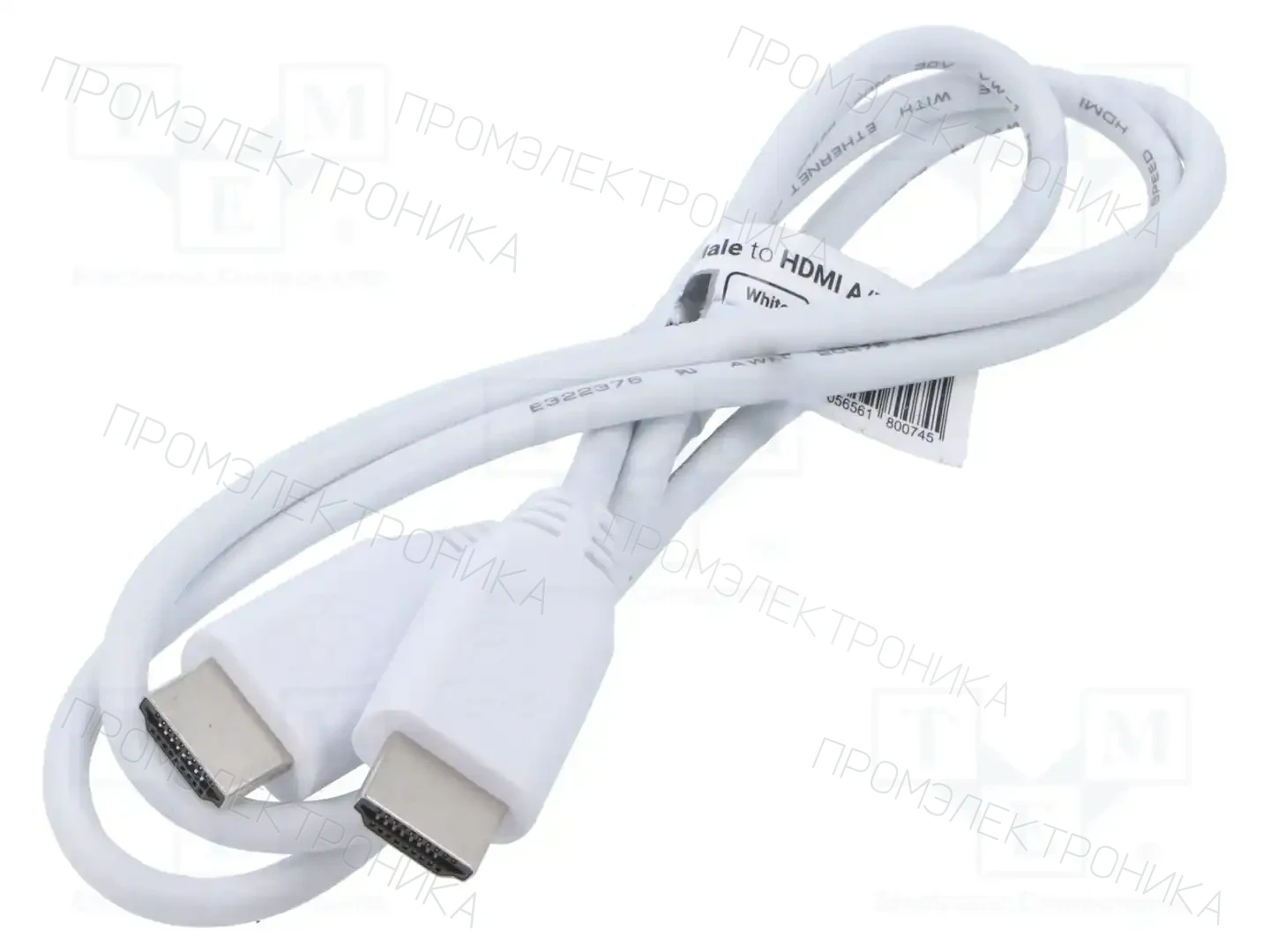 RASPBERRY PI HDMI TO HDMI CABLE 1M WHITE 789-21051002 — аксессуары