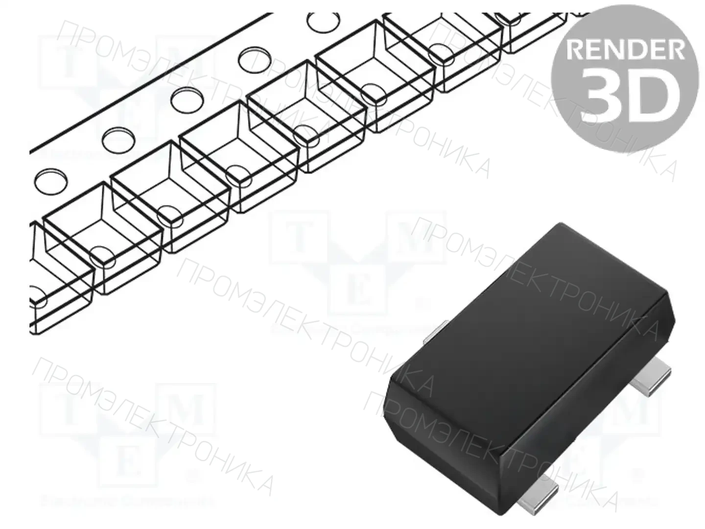 onsemi ESD7C3.3DT5G — Диоды защитные - сборки