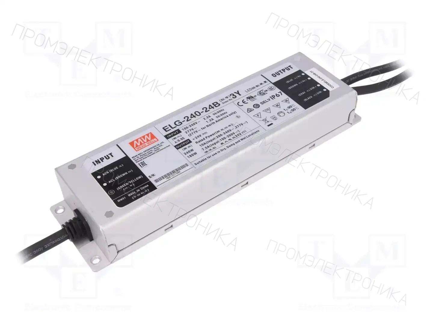 MEAN WELL ELG-240-24B-3Y — Блоки питания для LED