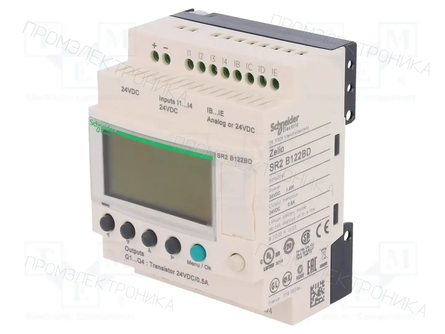 SCHNEIDER ELECTRIC SR2B122BD — Реле прогр. основные модули