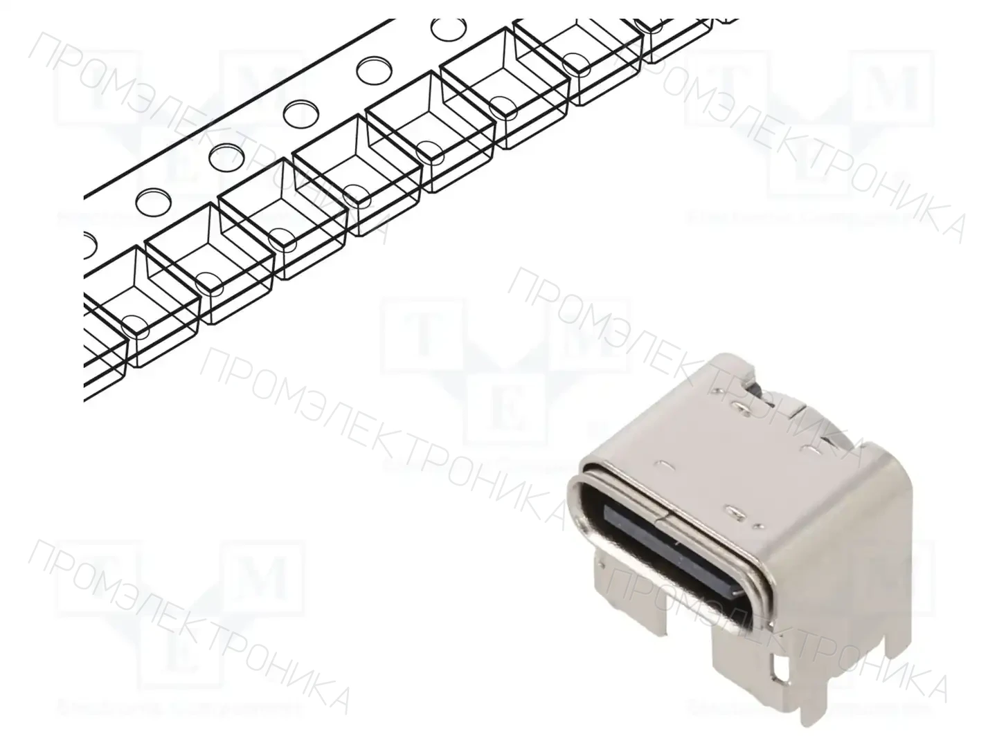 GCT USB4805-03-A — Разъeмы USB и IEEE1394