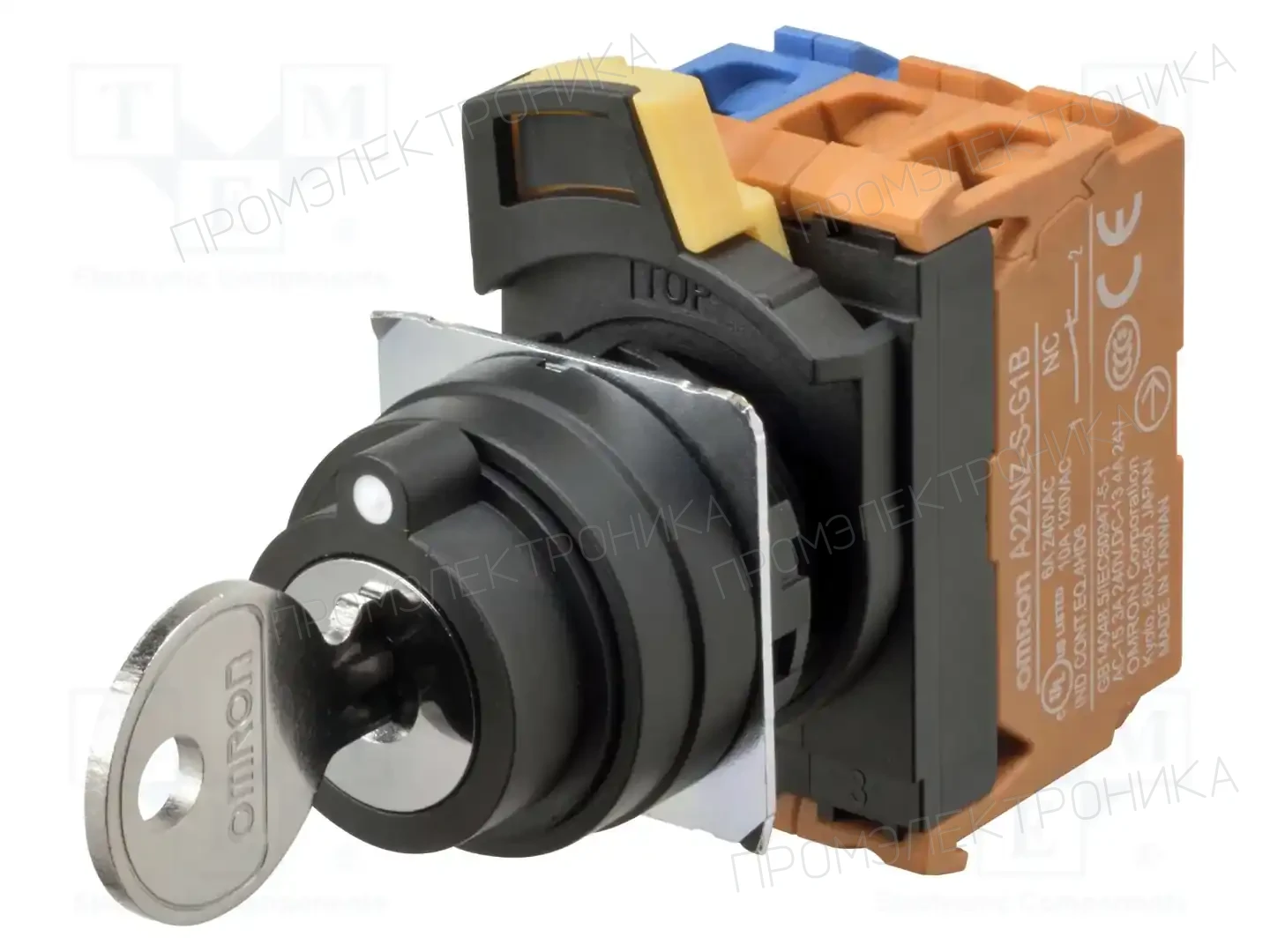 OMRON A22NK-3BB-01DA-G021 — Переключатели панельные стандартные 22мм