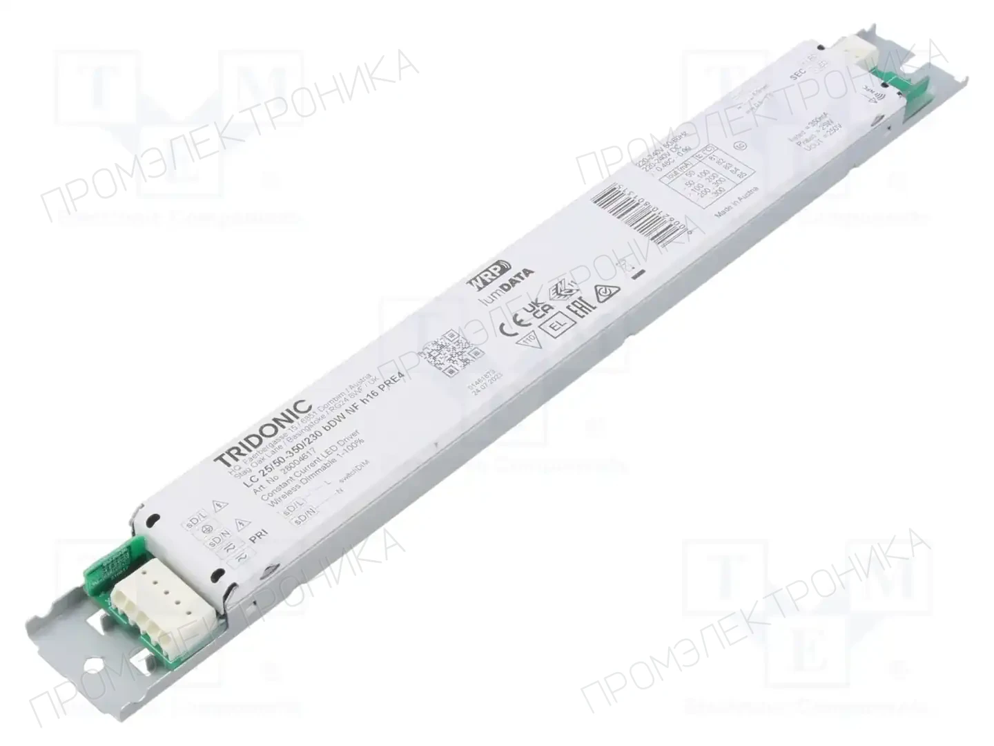 TRIDONIC LC 25/50-350/230 BDW NF H16 PRE4 — Блоки питания для LED