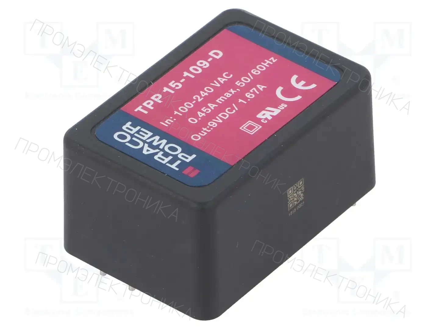 TRACO POWER TPP 15-109-D — Преобразователи AC/DC для PCB