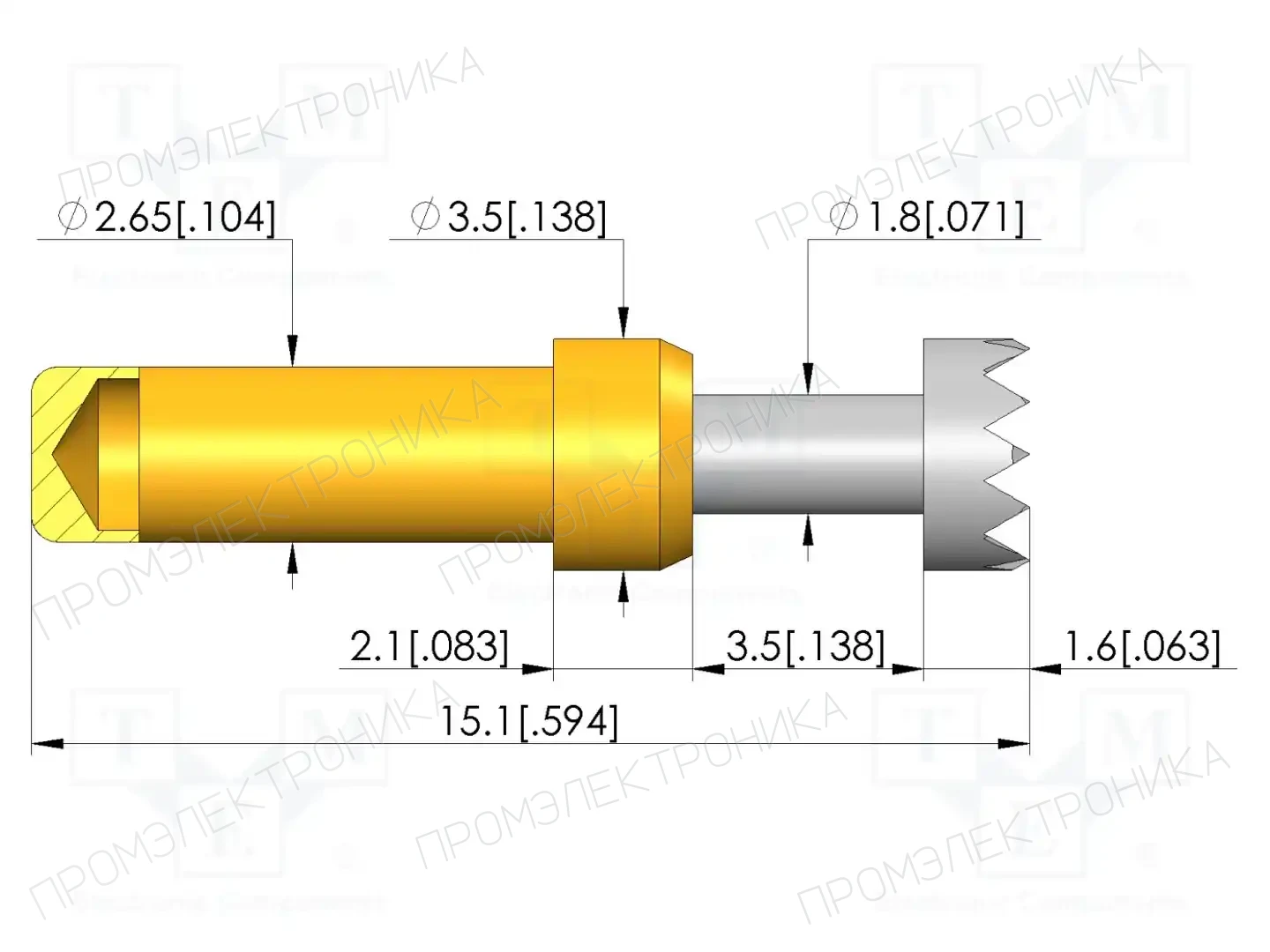 INGUN GKS-913 306 350 R 0802 S — Измерительные щупы