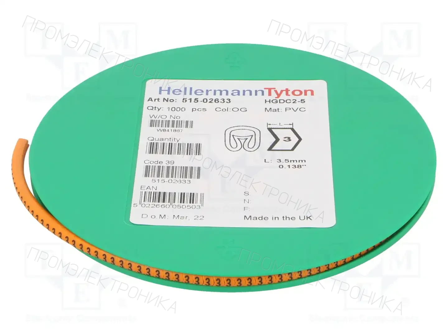 HELLERMANNTYTON 515-02633 — Маркеры проводов