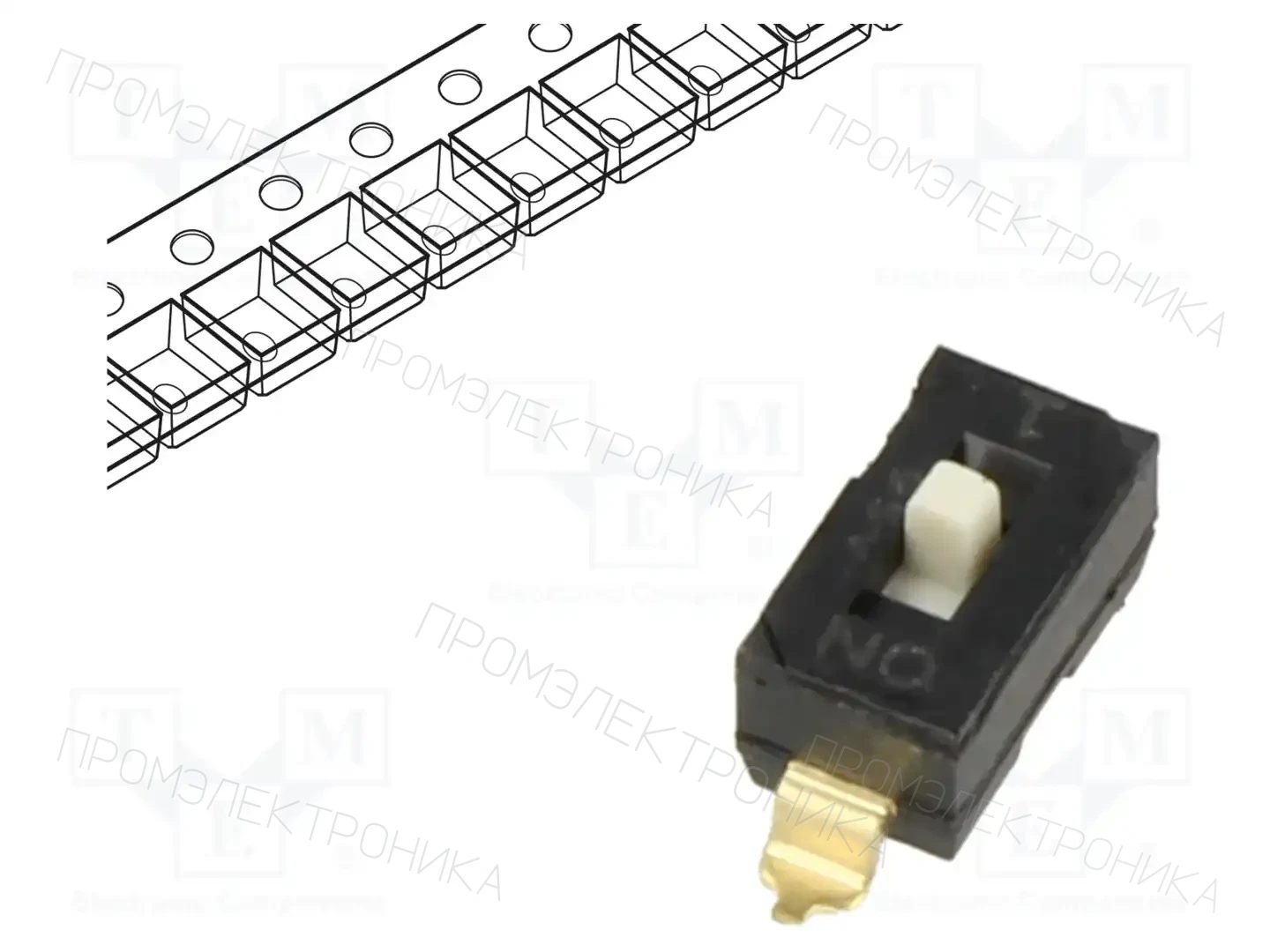 OMRON Electronic Components A6S-1104-PH — Переключатели типа Dip-Switch