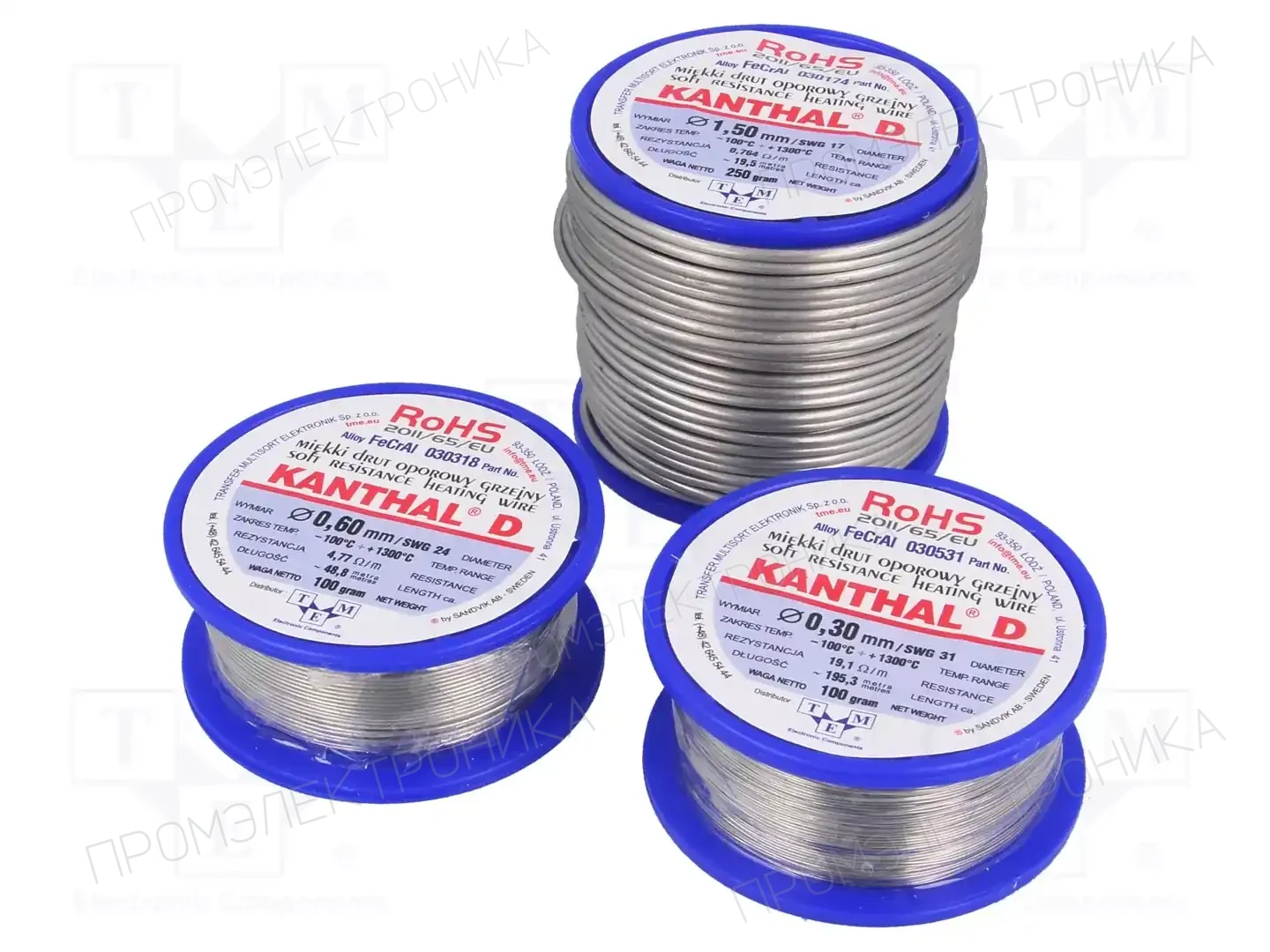 KANTHAL 030250 100G — Проволока реостатная