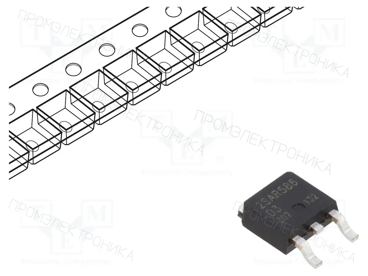 ROHM SEMICONDUCTOR 2SAR586D3TL1 — Транзисторы PNP SMD