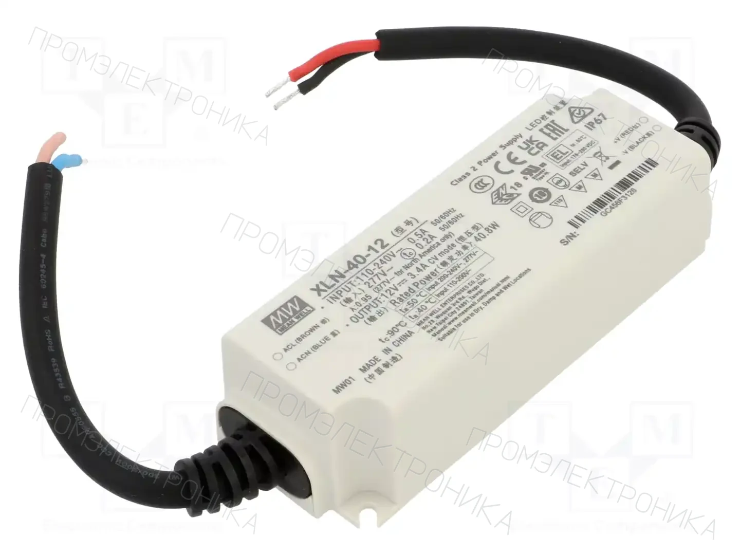 MEAN WELL XLN-40-12 — Блоки питания для LED