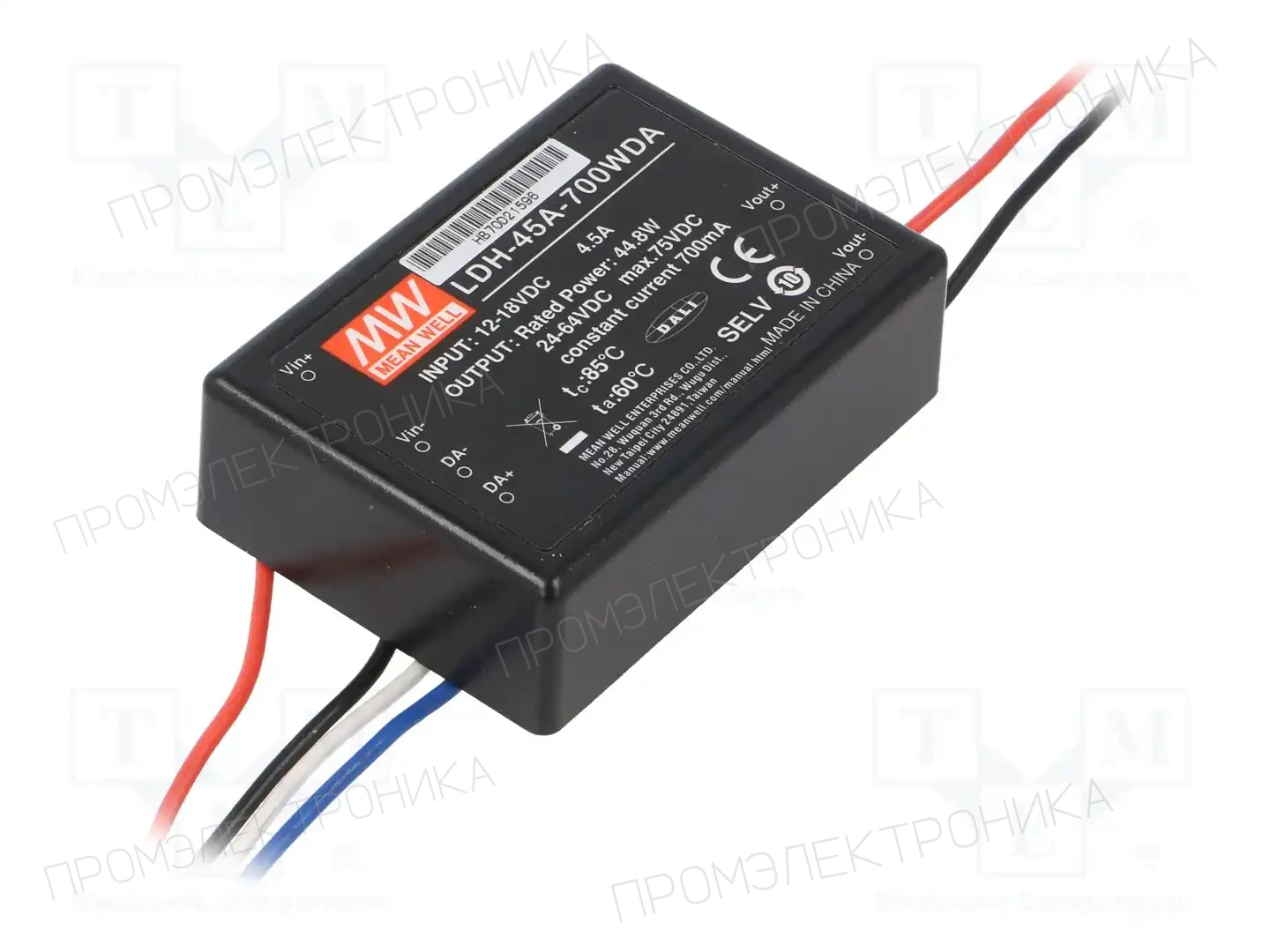 MEAN WELL LDH-45A-700WDA — Преобразователи DC/DC