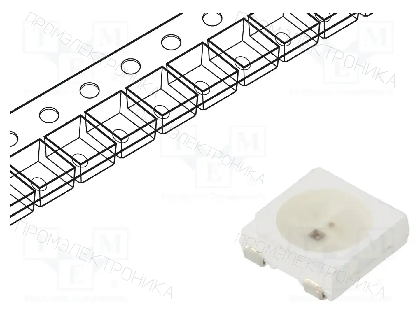 BRIGHTEK (EUROPE) N0M68S73IC — Светодиоды SMD цветные