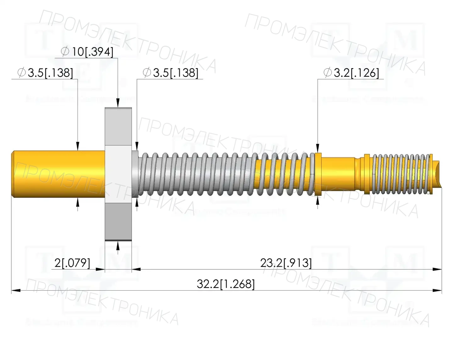 INGUN HFS-837 201 030 A 4878 F10 — Измерительные щупы