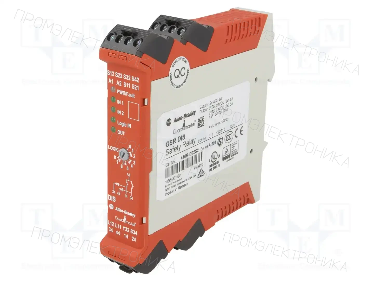 Allen Bradley Guardmaster 440R-D22S2 — Выключат. безопасности - мод. управления