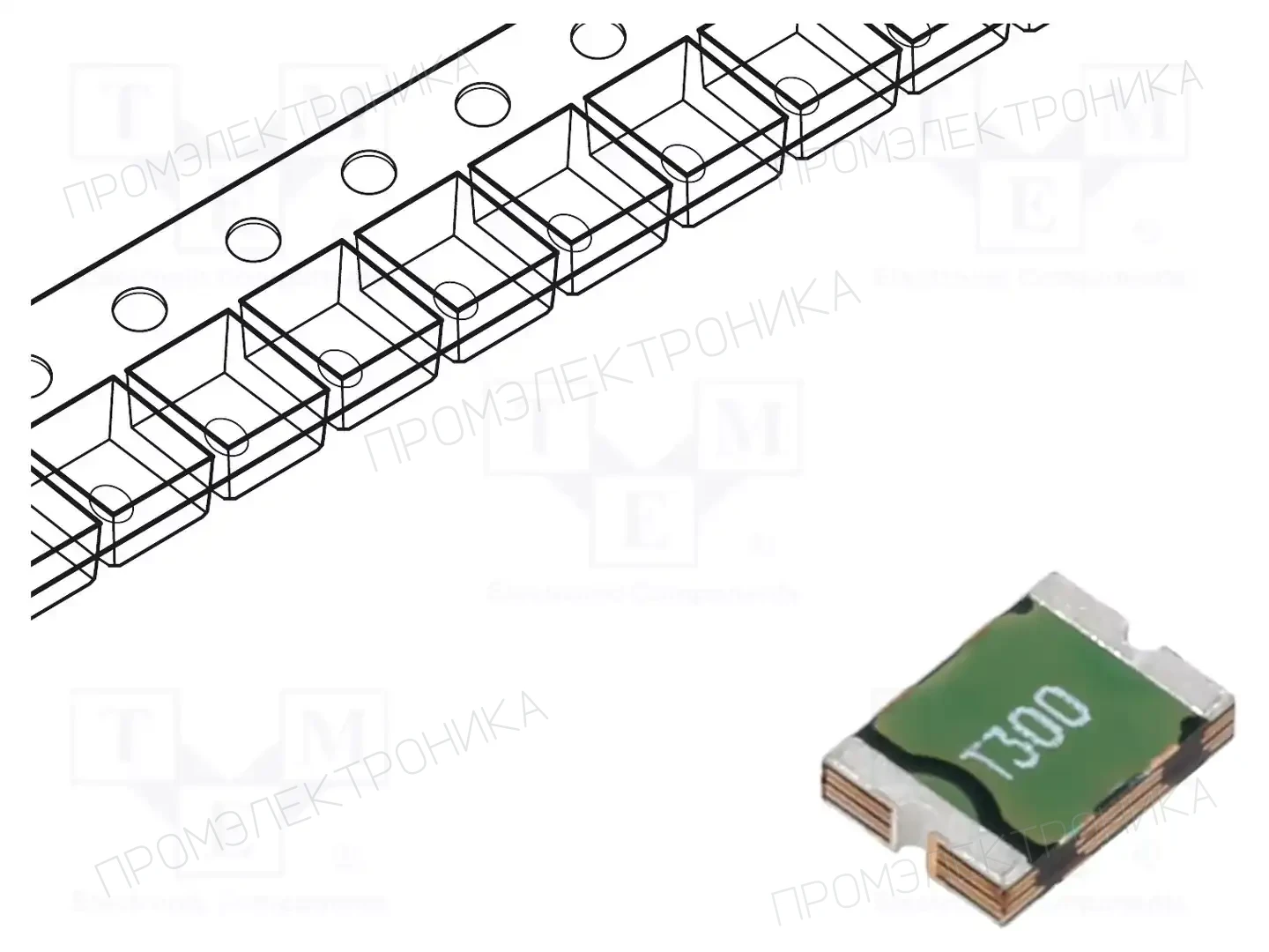 EATON/BUSSMANN PTS18126V300 — Предохранители полимерные SMD