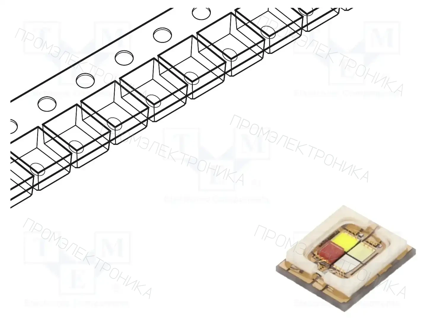ProLight Opto PBEE-55F4E-NRBGPG — Светодиоды мощности цветные - Emitter