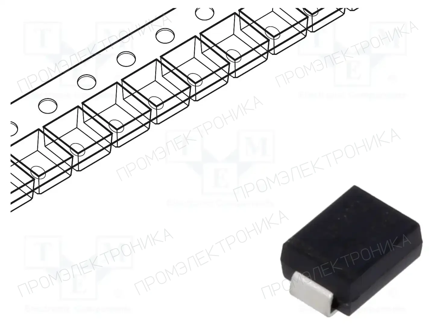SMC DIODE SOLUTIONS SK210TR — Диоды Шотки SMD