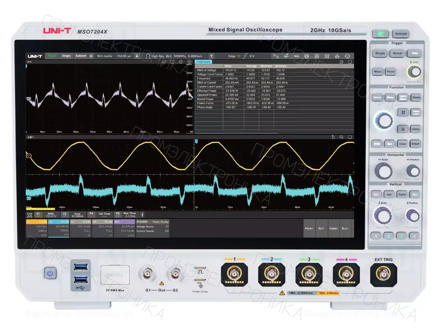UNI-T MSO7204X — Осциллоскопы цифровые