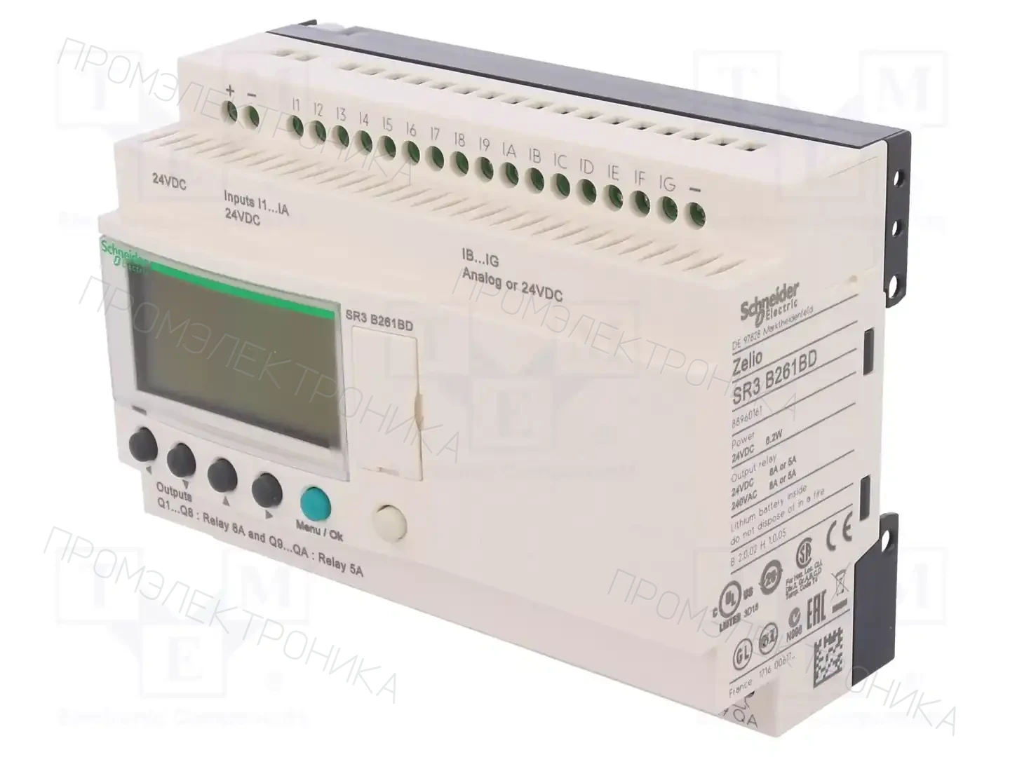 SCHNEIDER ELECTRIC SR3B261BD — Реле прогр. основные модули