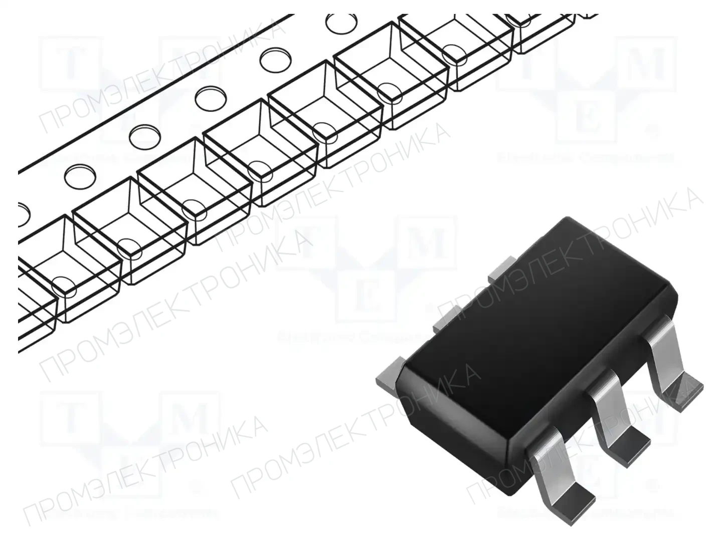 Texas Instruments UCC27511DBVR — Драйверы MOSFET/IGBT