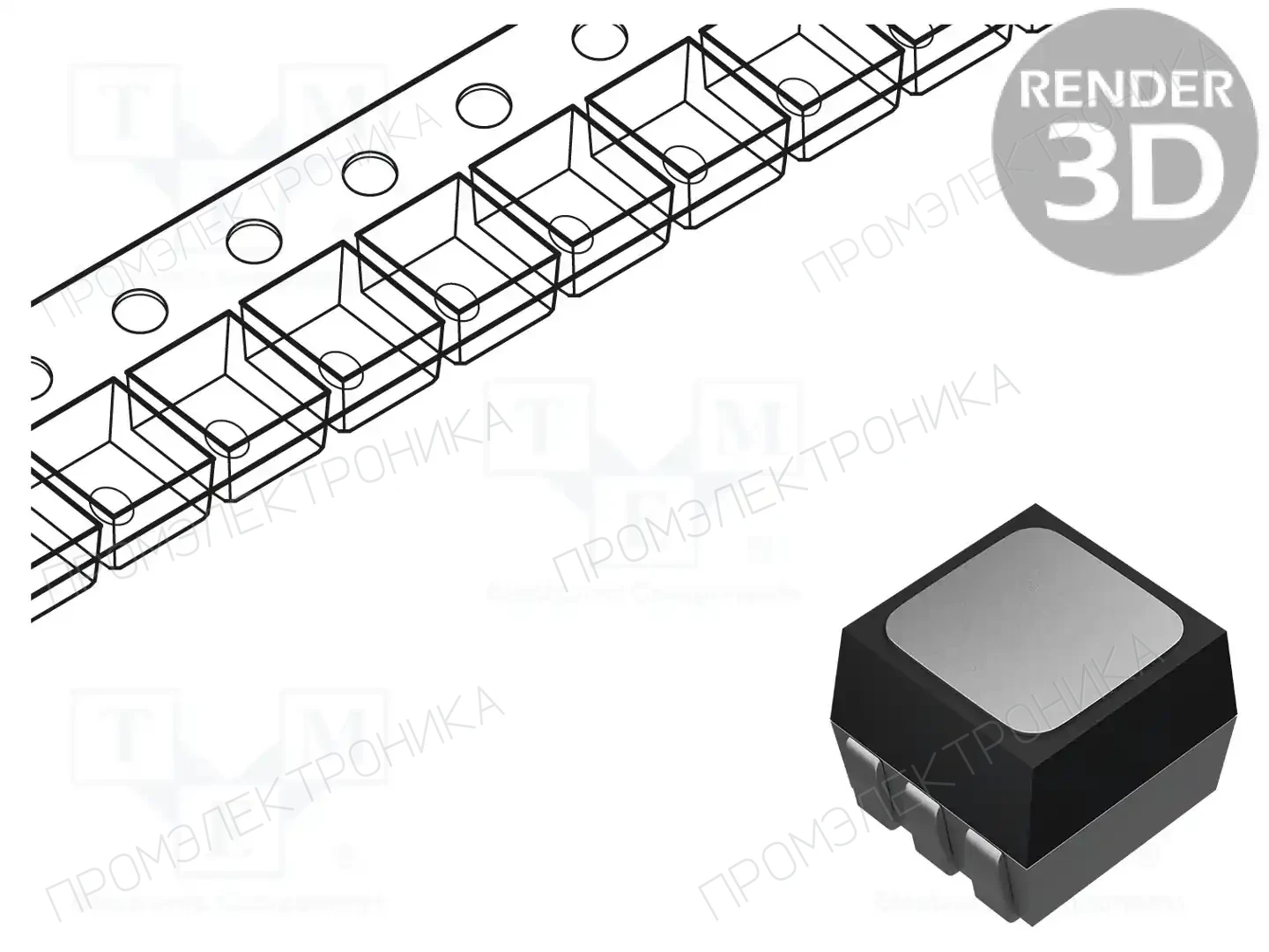BROADCOM (AVAGO) ASMB-KTF0-0A306 — Светодиоды SMD цветные