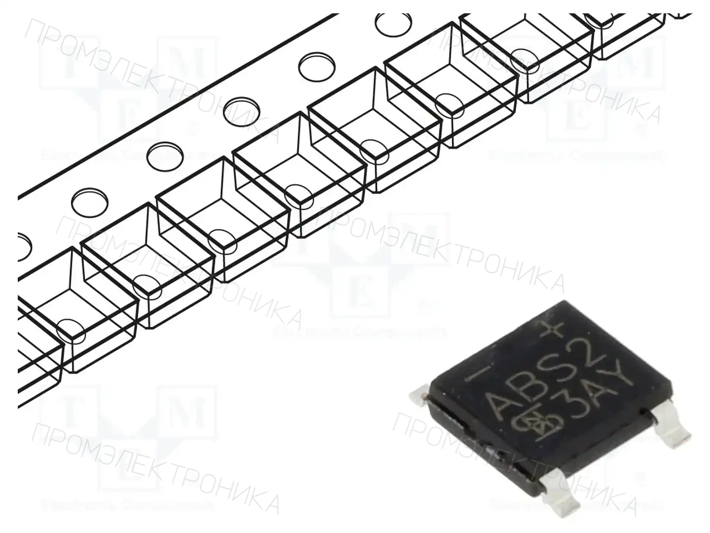 TAIWAN SEMICONDUCTOR ABS2 — Однофазные мосты диодные SMD/THT