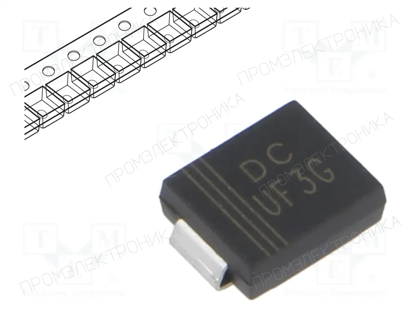 DC COMPONENTS UF3G — Универсальные диоды SMD