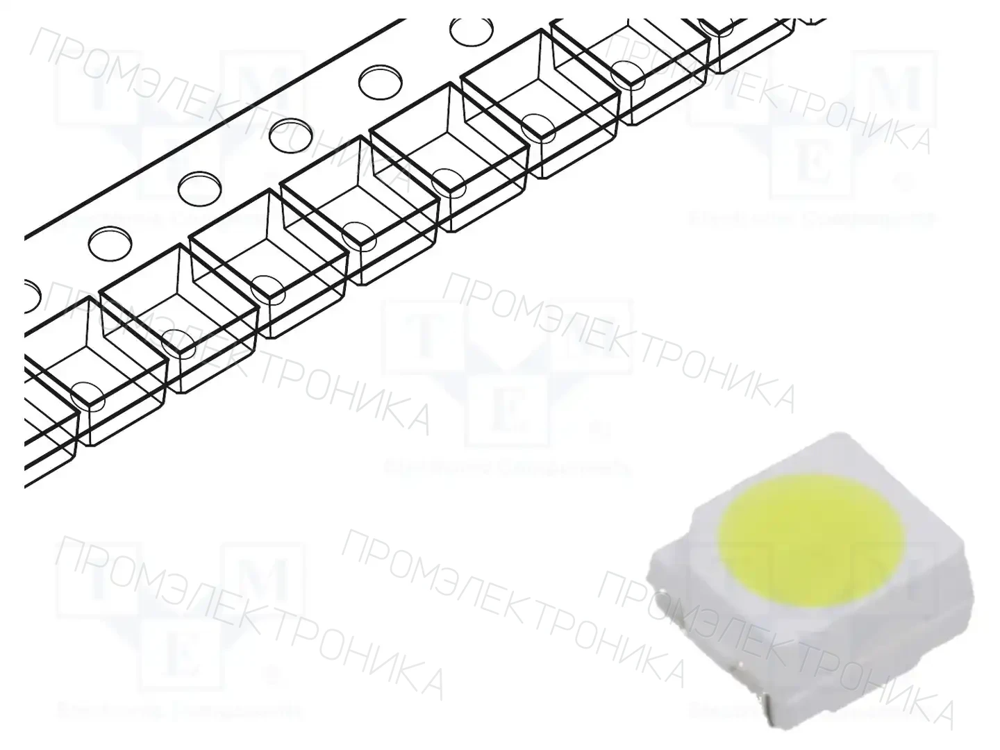 Inolux IN-P32AT5UW — Светодиоды SMD белые