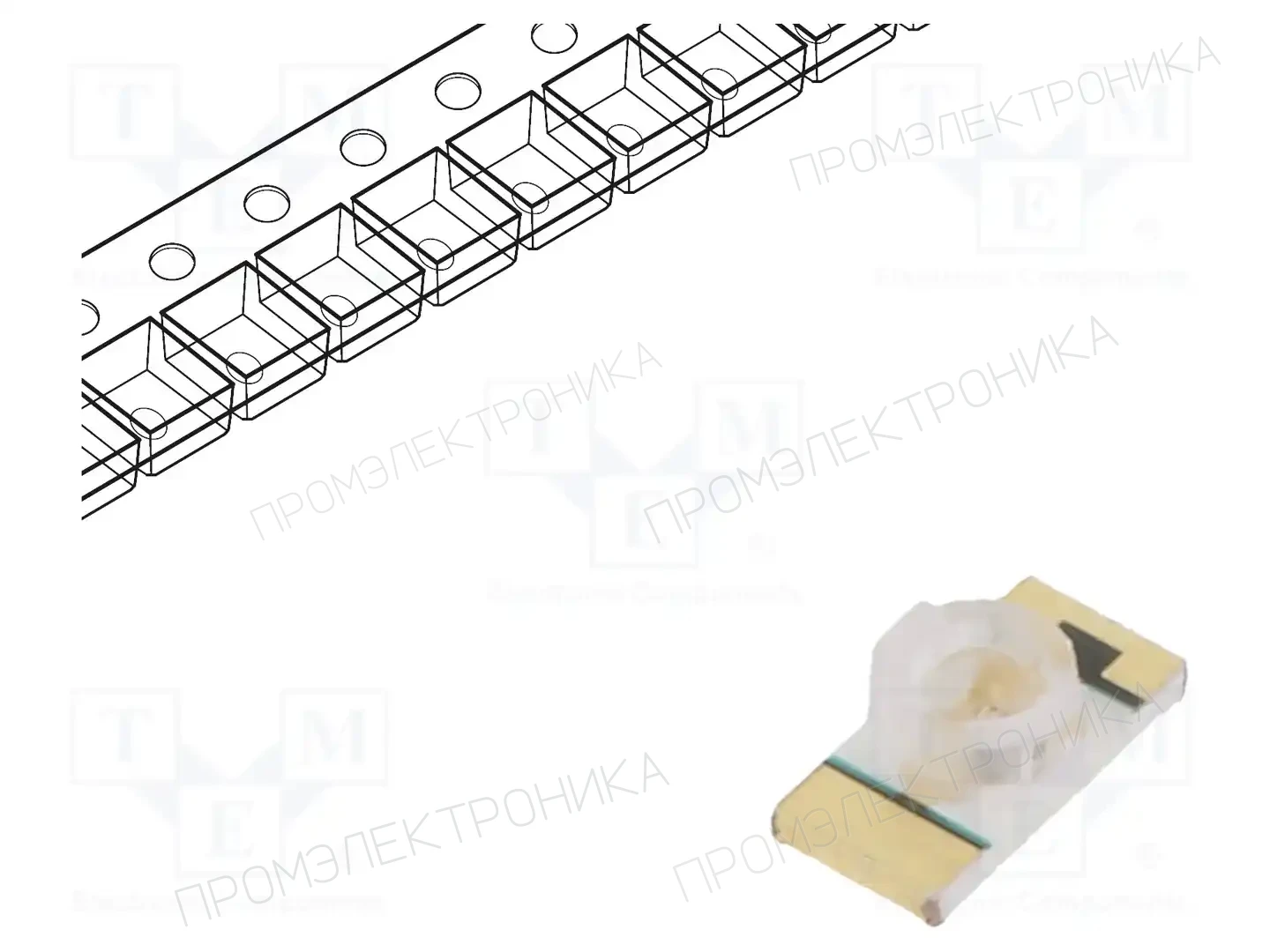 EVERLIGHT 25-21SURC/S530-A2/TR8 — Светодиоды SMD цветные