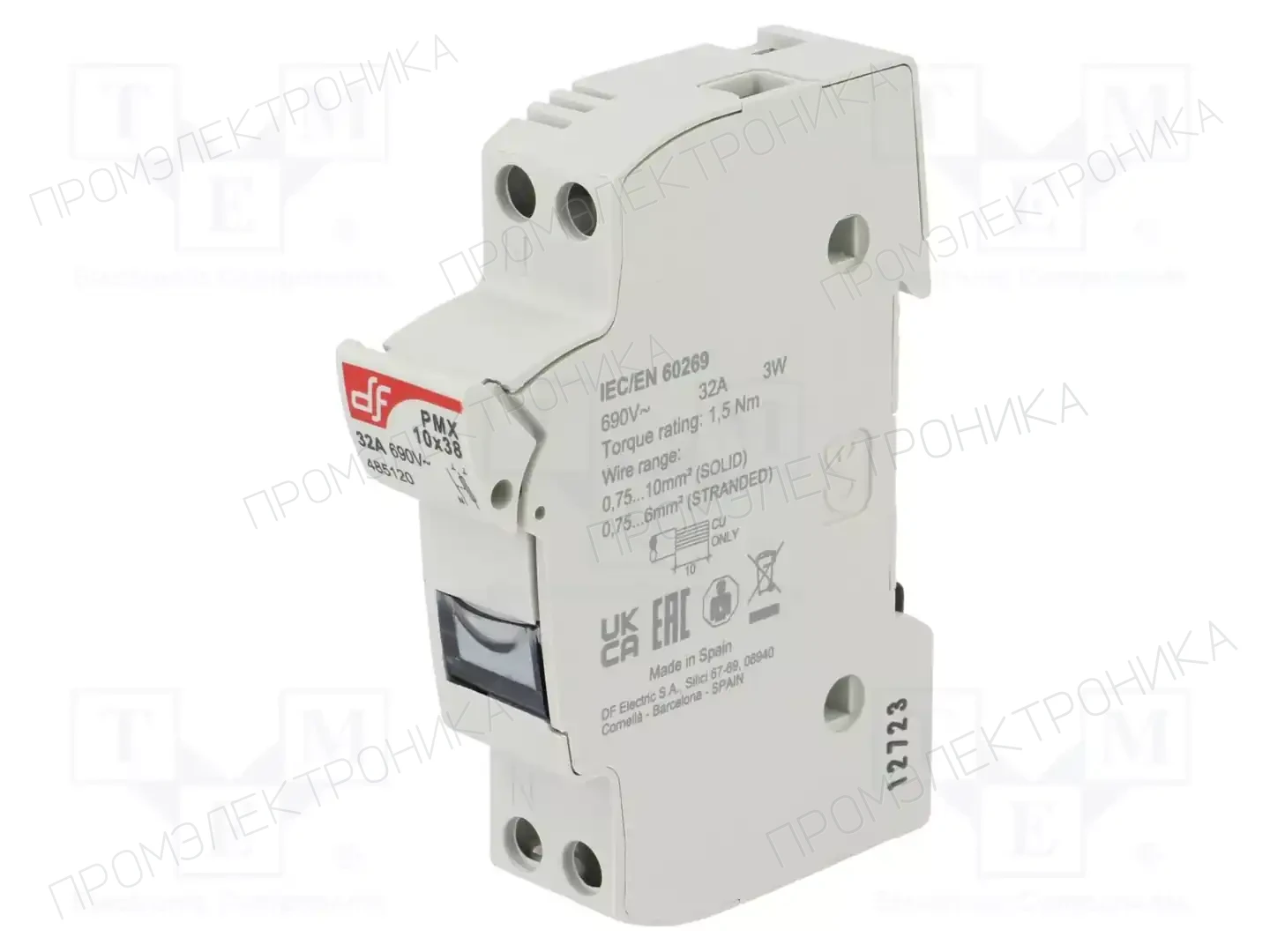 DF ELECTRIC 485120 — Гнезда предохранительные на DIN-рейку