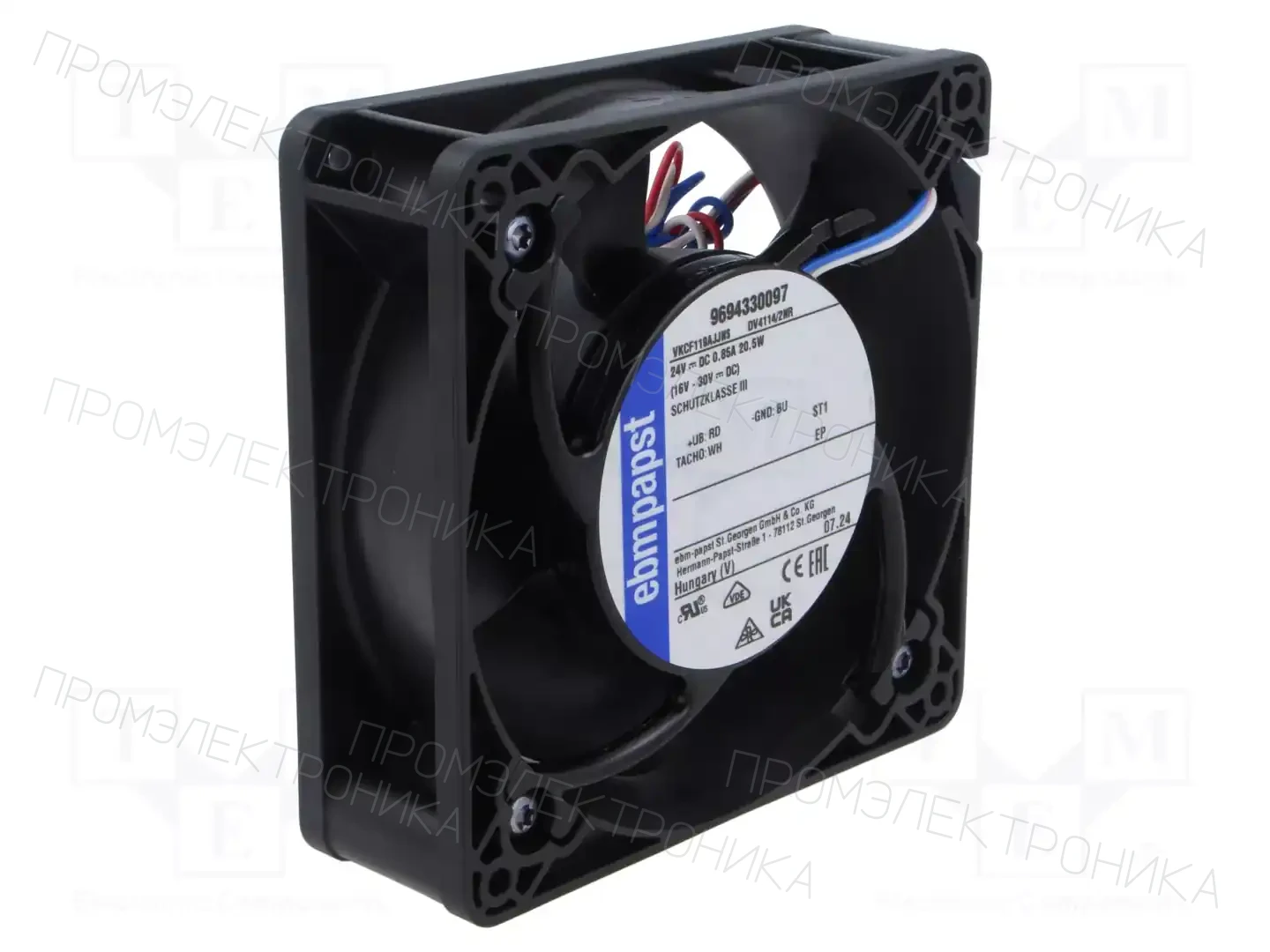 EBM-PAPST DV 4114/2 NR — Вентиляторы DC 24V